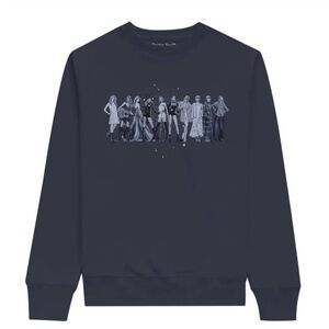 EUC Taylor Swift Navy Crewneck Midnights Era Sweatshirt